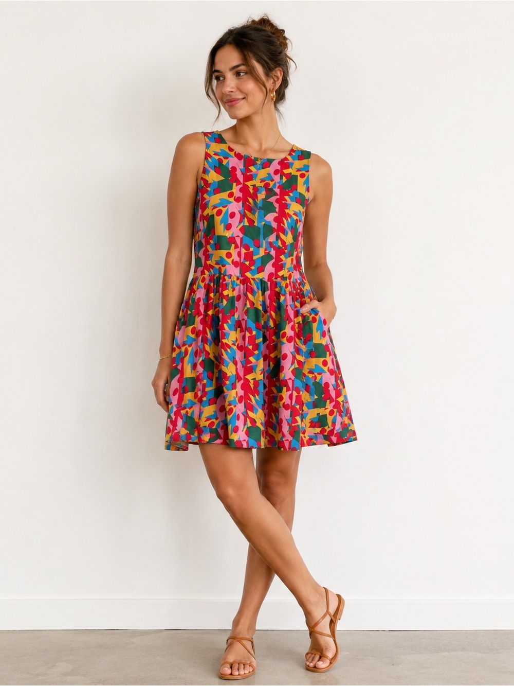 NWT Nooworks Big Pocket Macarena Dress Size Small - Picture 1 of 4